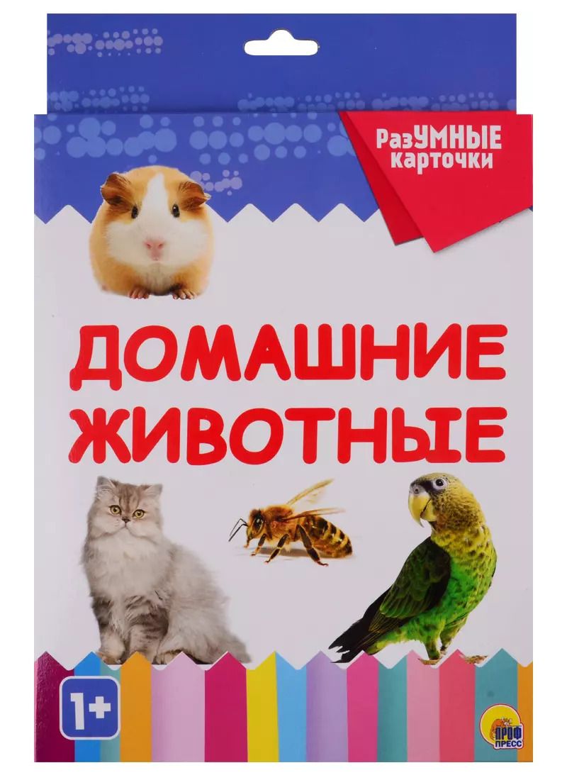 Обложка книги "Домашние животные. 20 карточек"