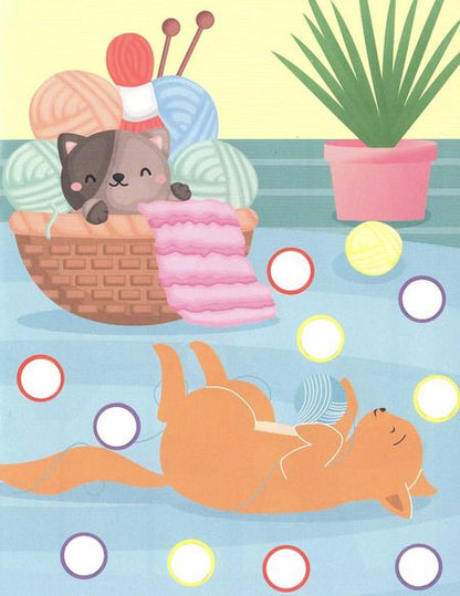 Фотография книги "Домашние животные. Наклей кружочки. 80 наклеек"