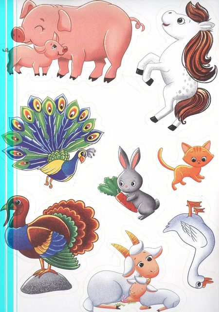 Фотография книги "Домашние животные. Первые картинки с наклейками"