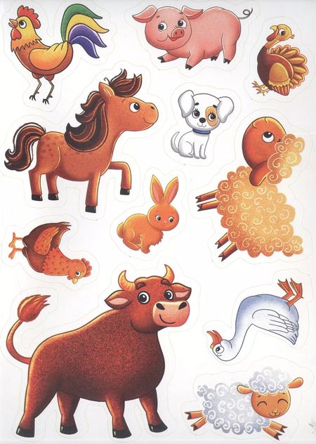 Фотография книги "Домашние животные. Первые картинки с наклейками"