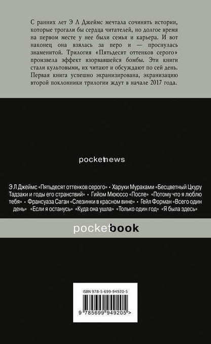 Фотография книги "Джеймс: На пятьдесят оттенков темнее"