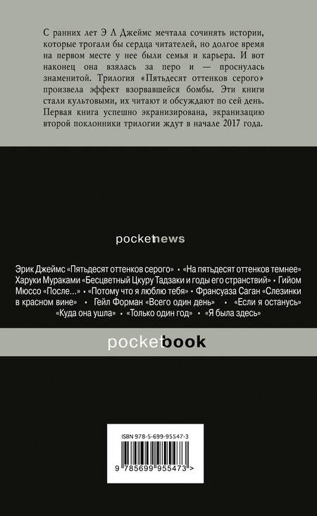 Фотография книги "Джеймс: Пятьдесят оттенков свободы"
