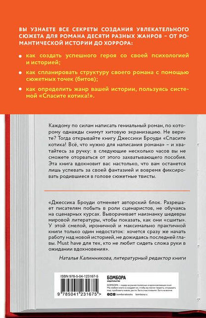 Фотография книги "Дженнифер Броуди: Спасите котика! Всё, что нужно для написания романа"