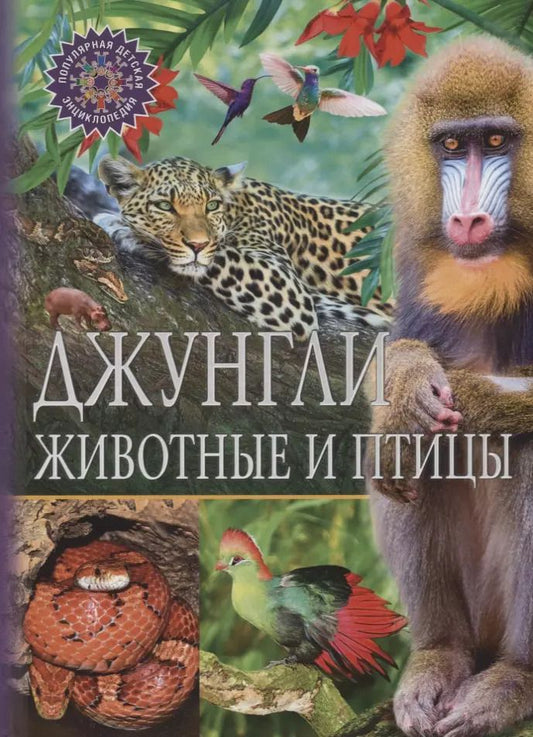 Обложка книги "Джунгли.Животные и птицы"