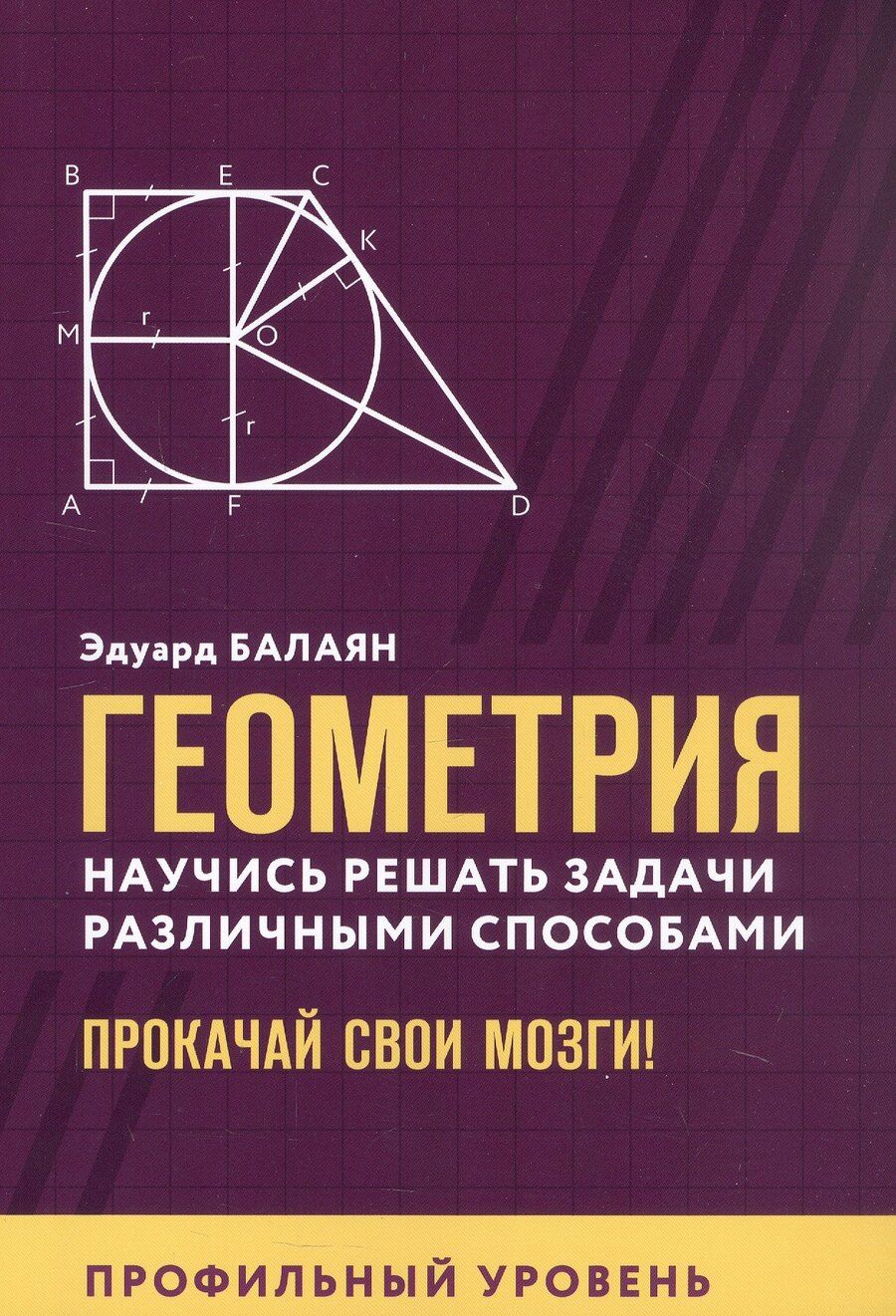 Обложка книги "Эдуард Балаян: Геометрия. Научись решать задачи различными способами. Прокачай свои мозги! Профильный уровень"