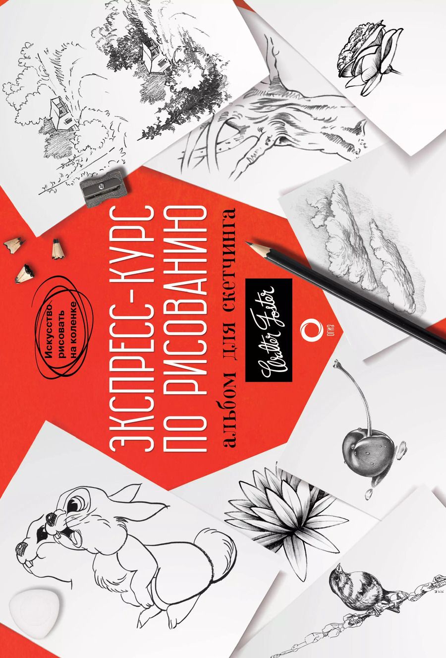 Обложка книги "Экспресс-курс по рисованию. Альбом для скетчинга"