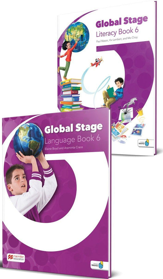Обложка книги "Elaine Boyd: Global Stage 6. Literacy Book 6 and Language Book 6 with Navio App (комплект из 2 книг)"