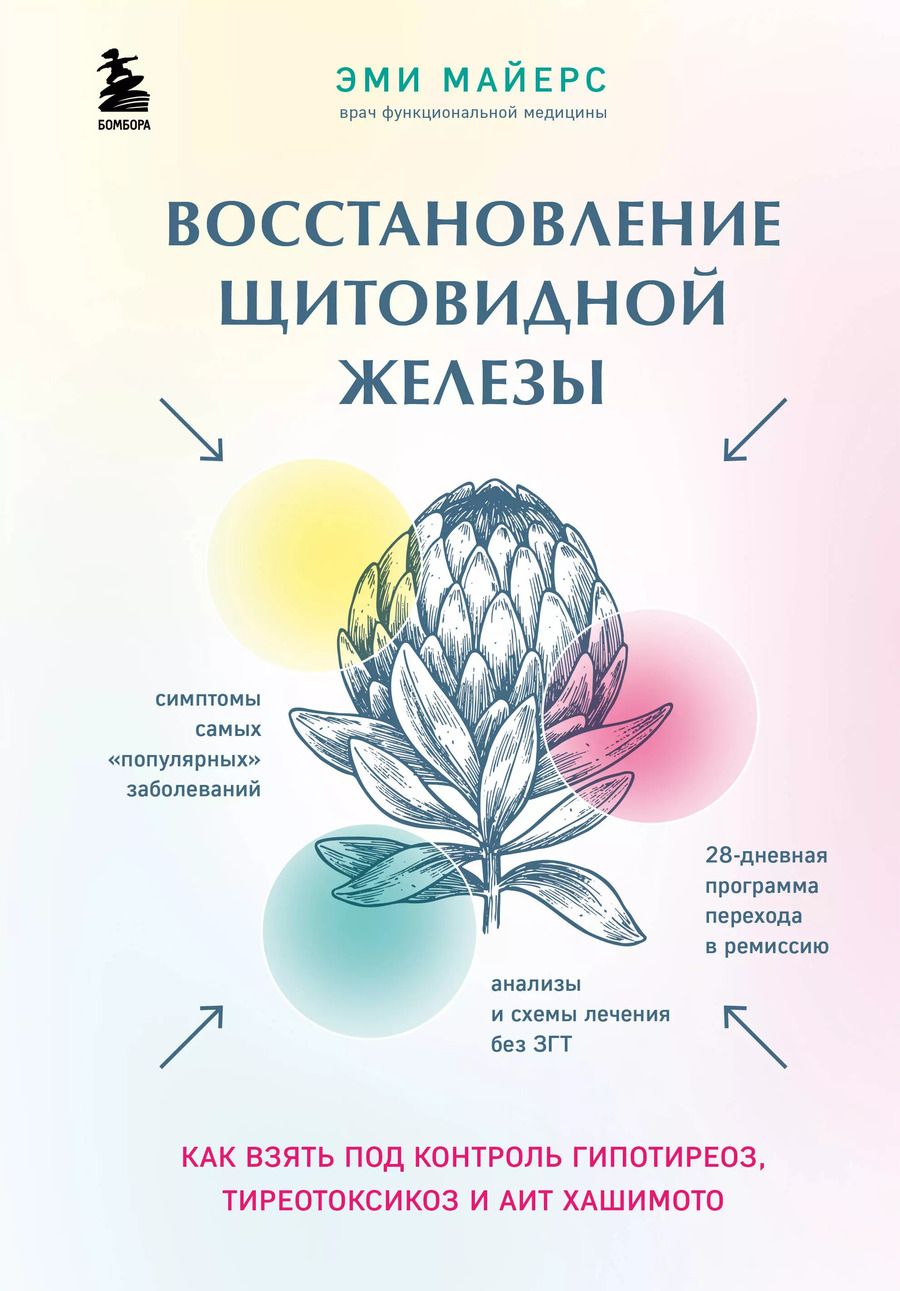 Обложка книги "Эми Майерс: Восстановление щитовидной железы. Как взять под контроль гипотиреоз, тиреотоксикоз и АИТ Хашимото"