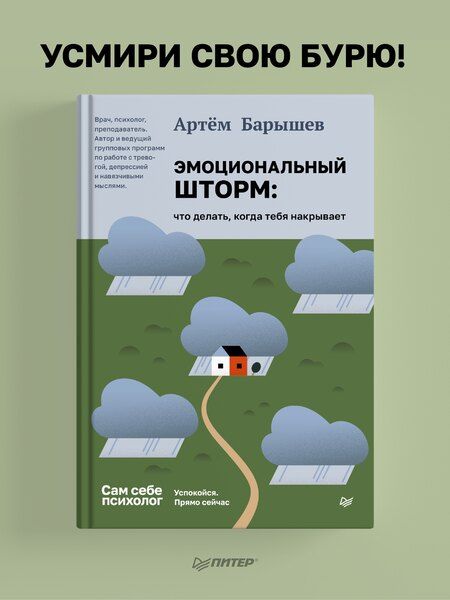 Фотография книги "Эмоциональный шторм: что делать, когда тебя накрывает. Успокойся. Прямо сейчас"