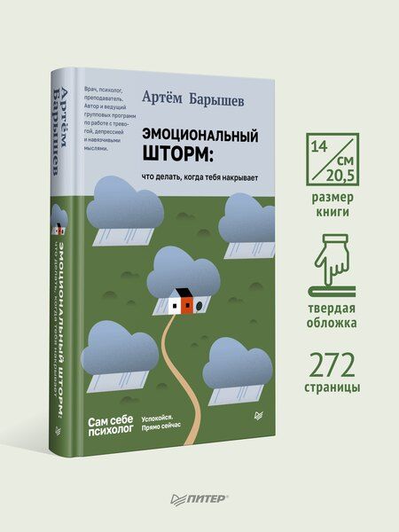 Фотография книги "Эмоциональный шторм: что делать, когда тебя накрывает. Успокойся. Прямо сейчас"