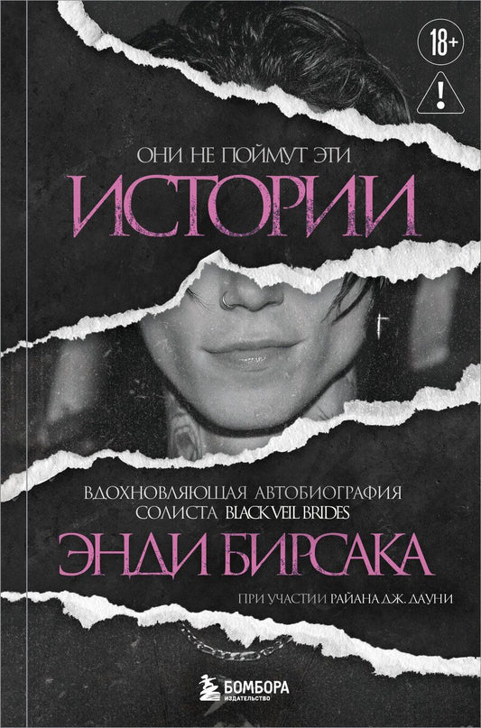 Обложка книги "Энди Бирсак: Они не поймут эти истории: Вдохновляющая автобиография солиста Black Veil Brides Энди Бирсака"