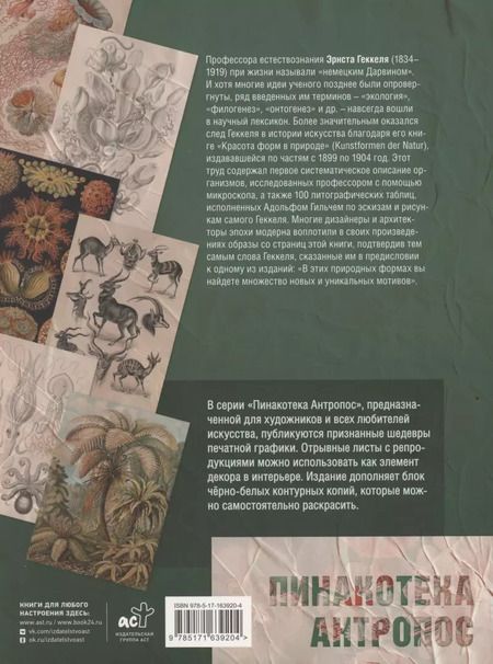 Фотография книги "Эрнст Геккель: Красота форм в природе. Альбом старинных иллюстраций"