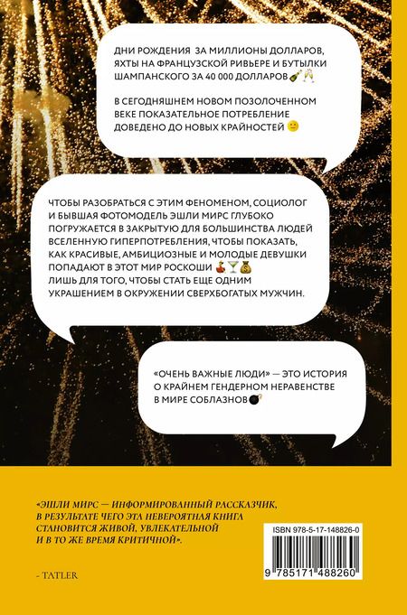 Фотография книги "Эшли Мирс: Очень важные люди. Статус и красота в мире элитных вечеринок"