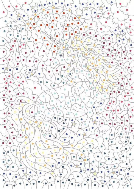 Фотография книги "Фантастические единороги. Цвета, символы, номера"