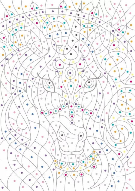 Фотография книги "Фантастические единороги. Цвета, символы, номера"