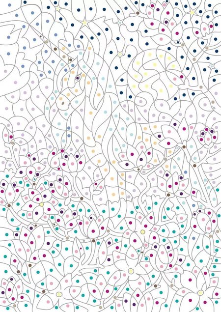 Фотография книги "Фантастические единороги. Цвета, символы, номера"