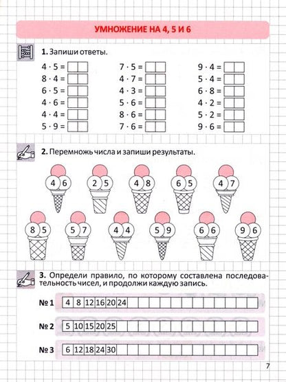 Фотография книги "Федоскина: Математика. 2-4 класс. Тренажёр по устному счёту. Табличное умножение"