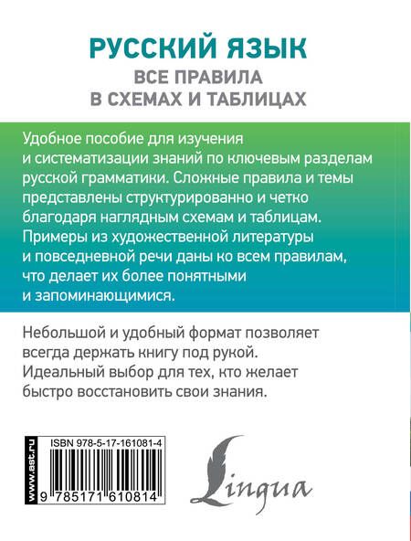 Фотография книги "Филипп Алексеев: Русский язык. Все правила в схемах и таблицах"