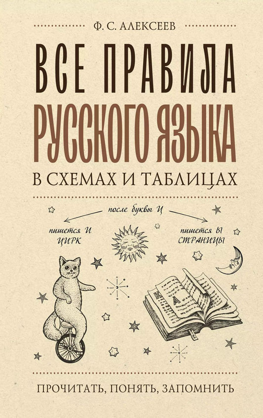 Обложка книги "Филипп Алексеев: Все правила русского языка в схемах и таблицах"
