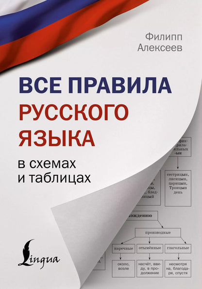 Обложка книги "Филипп Алексеев: Все правила русского языка в схемах и таблицах"