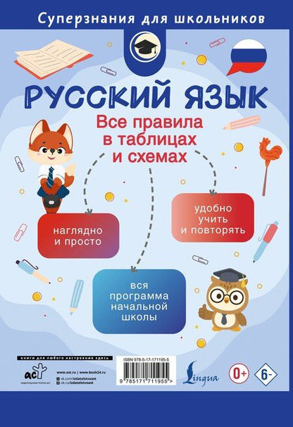 Фотография книги "Филипп Сергеевич: Русский язык. Все правила в таблицах и схемах"