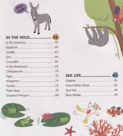 Фотография книги "First Animals. Clever Encyclopedia. Over 500 Words To Learn"