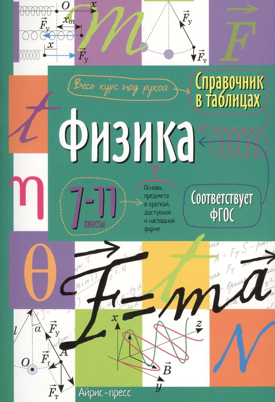 Обложка книги "Физика. 7-11 классы. Справочник в таблицах"