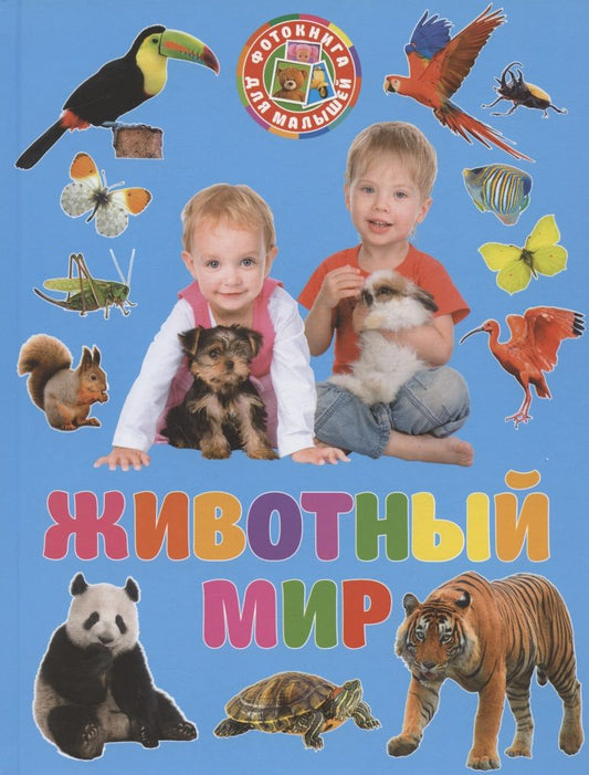Обложка книги "Фотокнига для малышей. Животный мир"