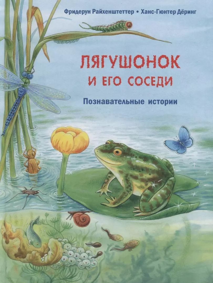Обложка книги "Фридерун Райхенштеттер: Лягушонок и его соседи. Познавательные истории"