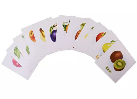 Фотография книги "Фрукты. Развивающие карточки"