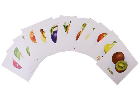 Фотография книги "Фрукты. Развивающие карточки"