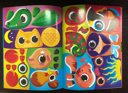 Фотография книги "Фрукты и овощи. Забавные превращения. Книжка с наклейками"