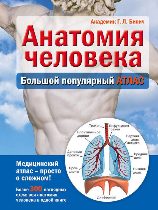Обложка книги "Габриэль Билич: Анатомия человека: большой популярный атлас"