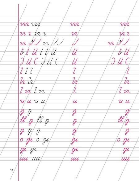 Фотография книги "Галина Федорович: Уроки чистописания. 1 класс. Пропись 1. От элемента к букве"