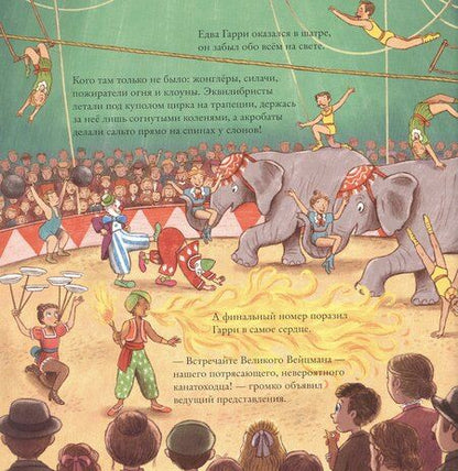 Фотография книги "Гарри и натянутая проволока: Первое невероятное представление Гудини"