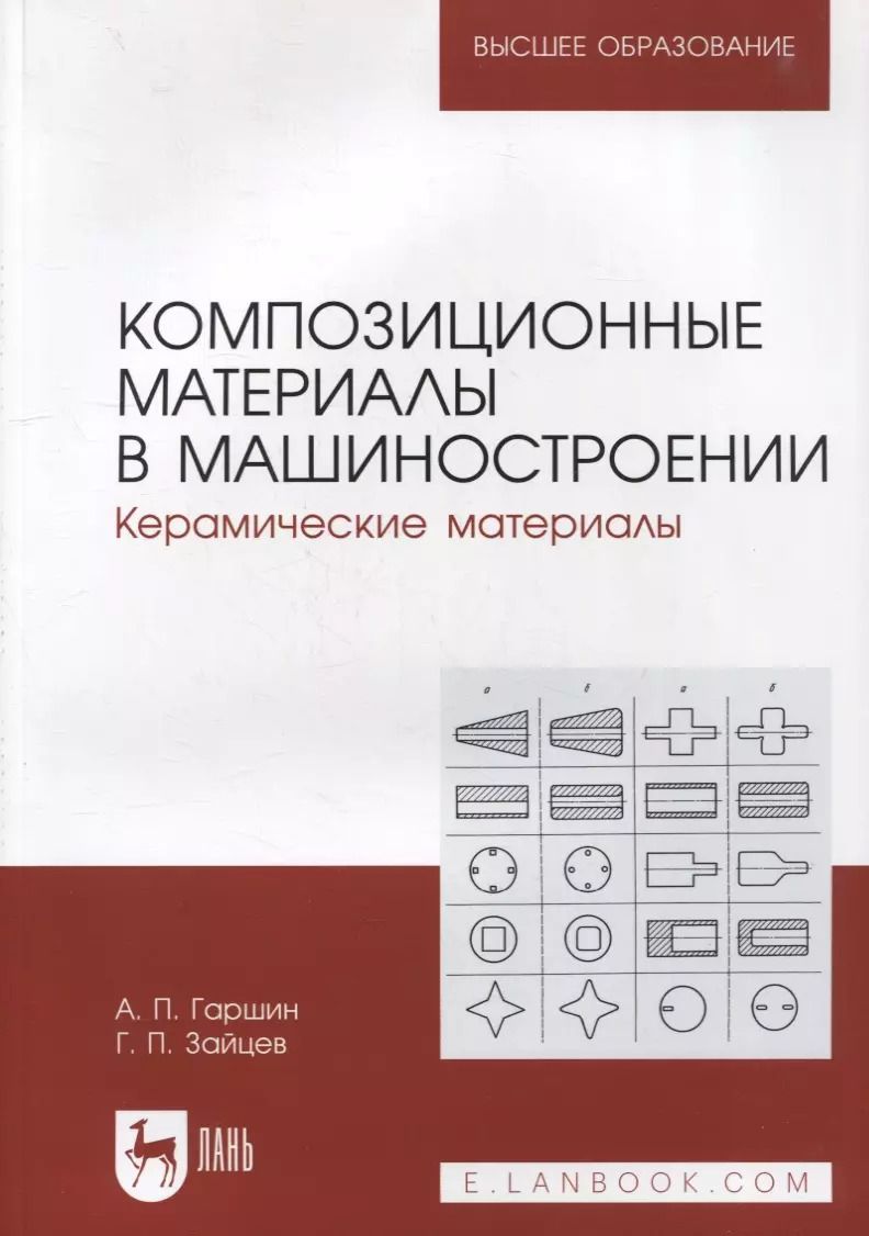 Обложка книги "Гаршин, Зайцев: Композиционные материалы в машиностроении. Керамические материалы. Учебное пособие для вузов"
