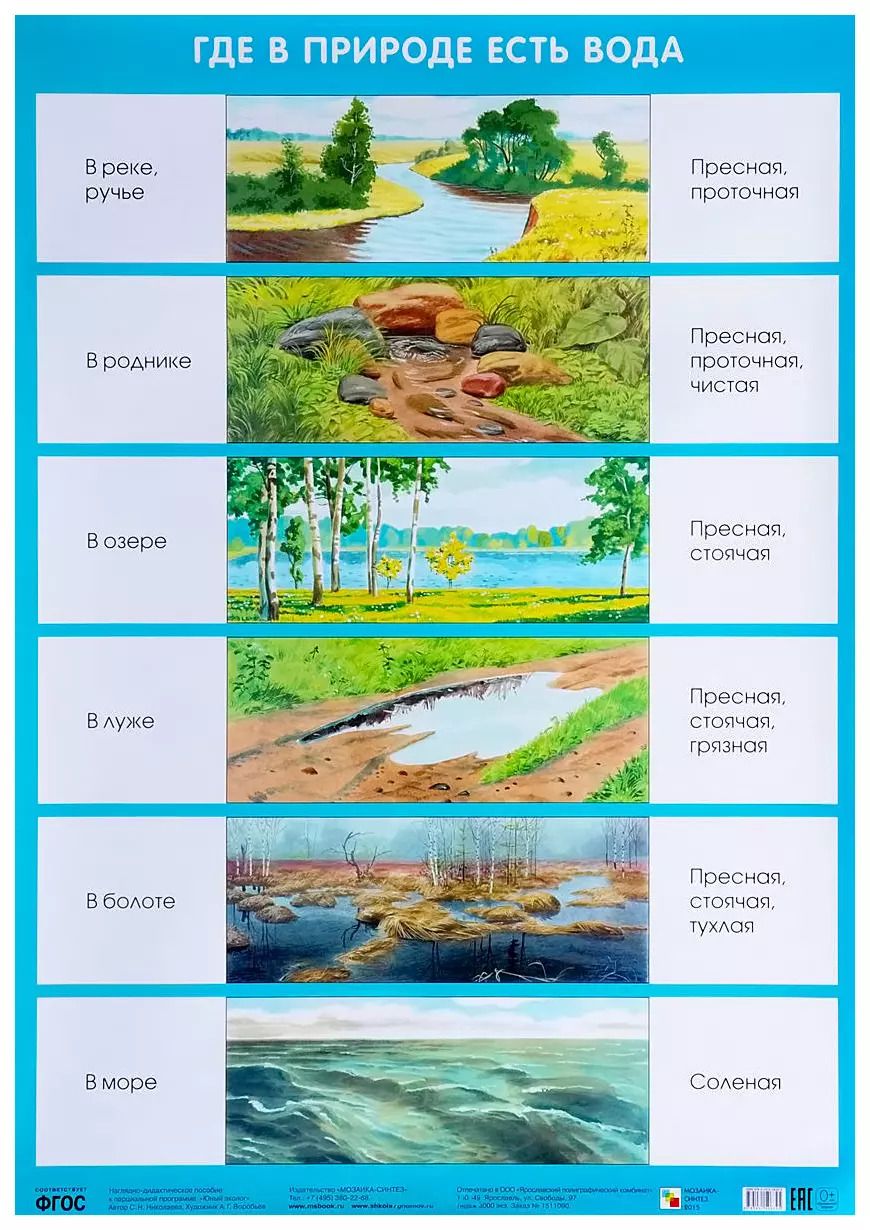 Обложка книги "Где в природе есть вода 50 x 69"