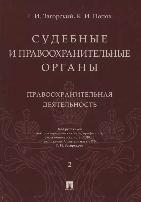Обложка книги "Геннадий Загорский: Судебные и правоохранительные органы. Том 2. Правоохранительная деятельность"