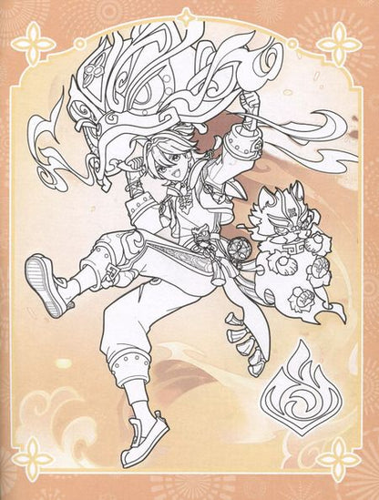 Фотография книги "Genshin Impact. Раскраска по образцу"