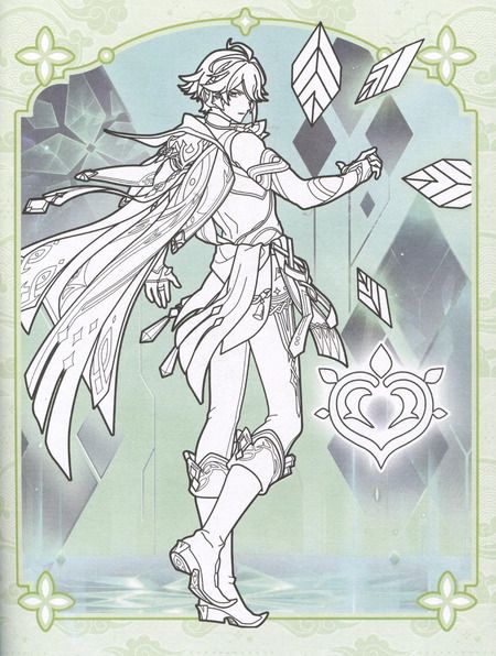 Фотография книги "Genshin Impact. Раскраска по образцу"