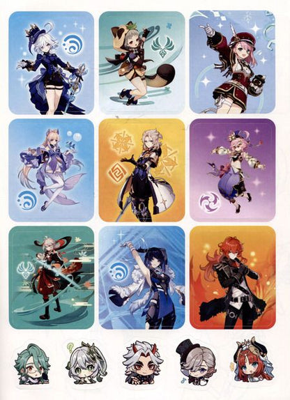 Фотография книги "Genshin Impact. Раскраска с наклейками"