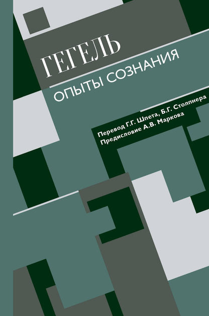 Обложка книги "Георг Гегель: Опыты сознания"