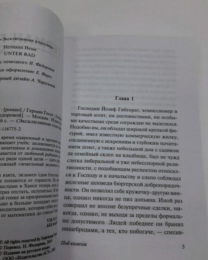 Фотография книги "Гессе: Под колесом"