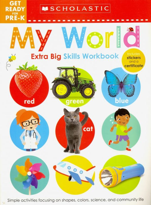 Обложка книги "Get Ready for Pre-K Extra Big Skills Workbook. My World"