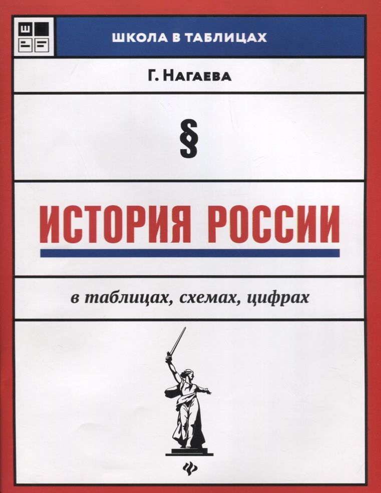 Обложка книги "Гильда Нагаева: История России в таблицах, схемах, цифрах"