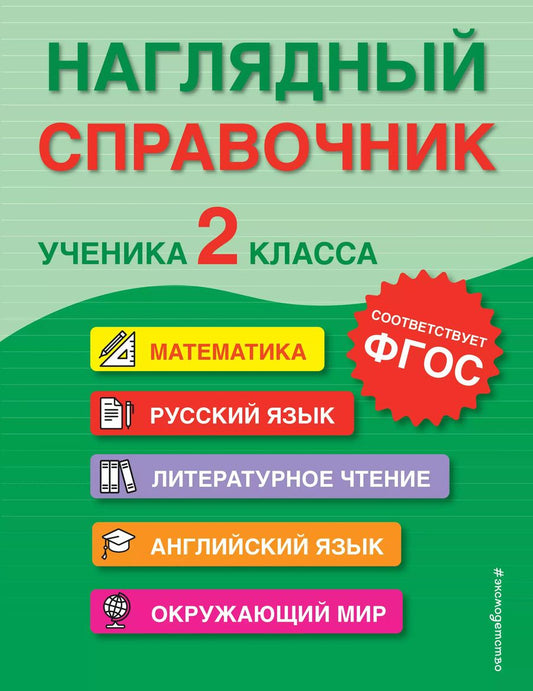 Обложка книги "Горохова, Хацкевич, Пожилова: Наглядный справочник ученика 2 класса"