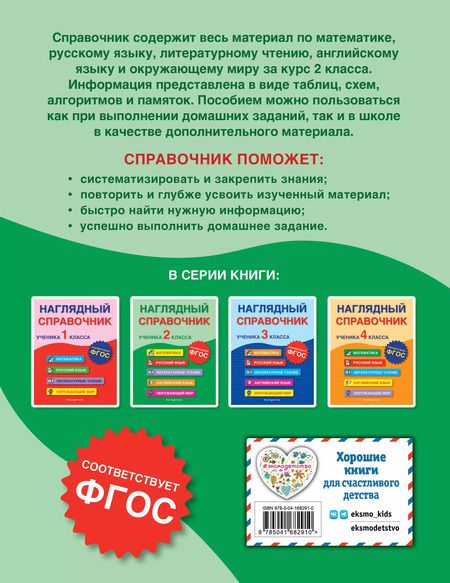 Фотография книги "Горохова, Хацкевич, Пожилова: Наглядный справочник ученика 2 класса"
