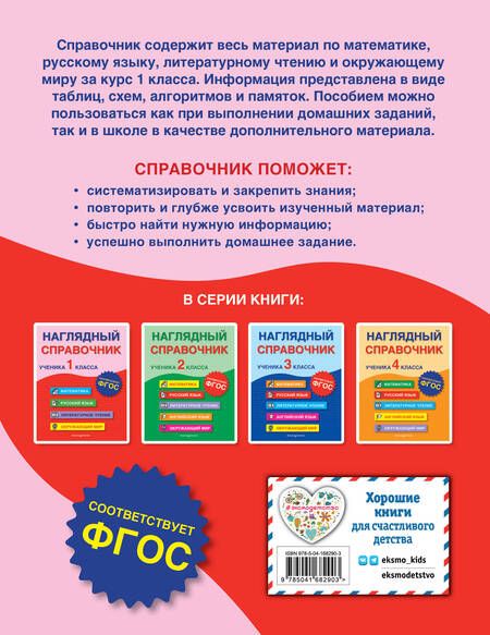 Фотография книги "Горохова, Пожилова: Наглядный справочник ученика 1 класса"