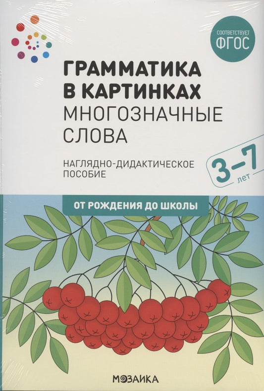 Обложка книги "Грамматика в картинках. Многозначные слова. Наглядно-дидактическое пособие"