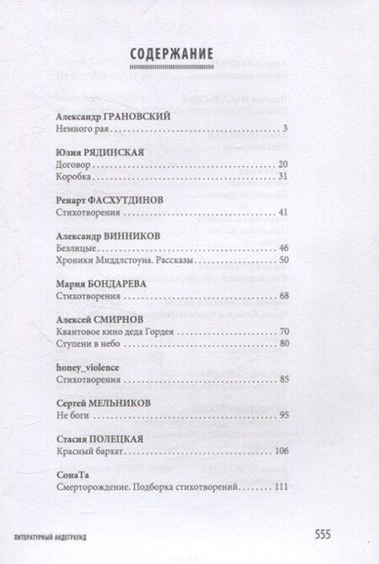 Фотография книги "Грановский, Рядинсая, Фасхутдинов: Сложные щи: литературный андеграунд"